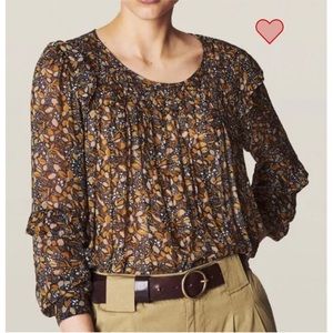 ba&sh Multicolor Floral Blouse